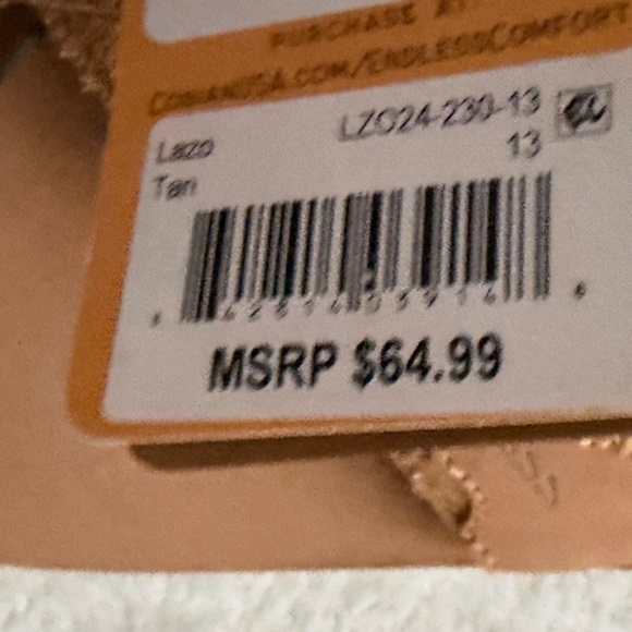 NWT Cobian Mens Lazo Sandals, Tan, $65, Size 13 main image 4